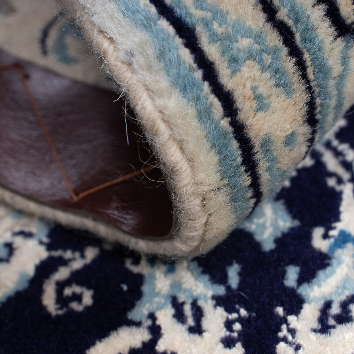 Perserteppich - Nain - Royal 90 x 60 cm - dunkelblau