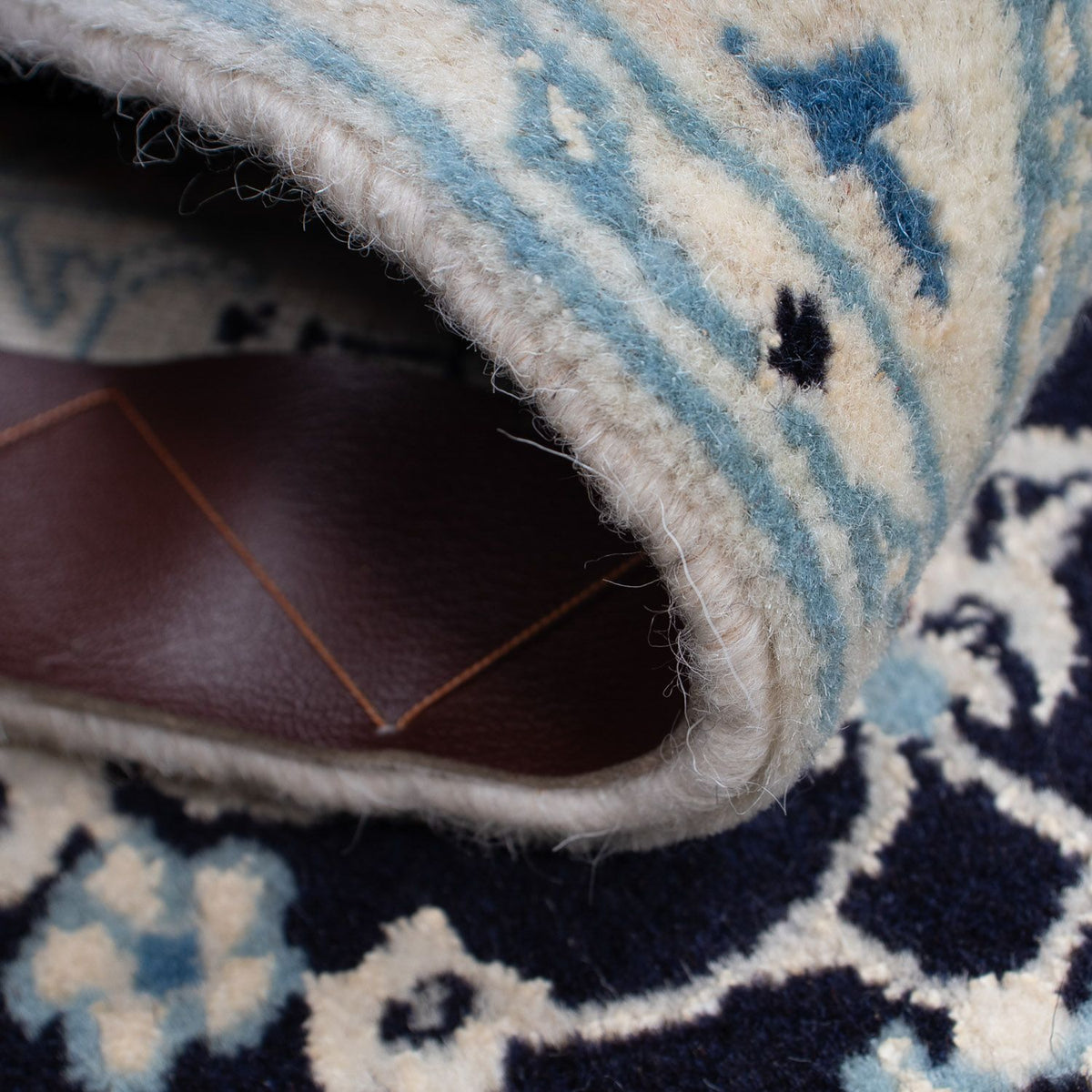 Perserteppich - Nain - Royal 90 x 60 cm - dunkelblau