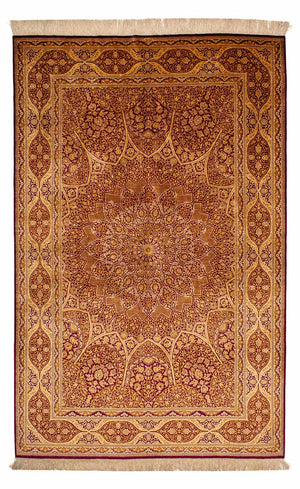 Seidenteppich - Ghom Seide - Premium 216 x 132 cm Teppichbrücke