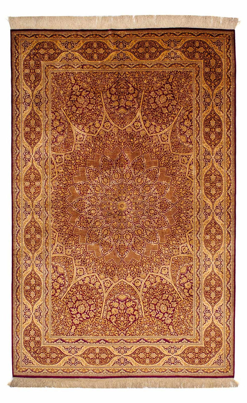 Seidenteppich - Ghom Seide - Premium 216 x 132 cm Teppichbrücke