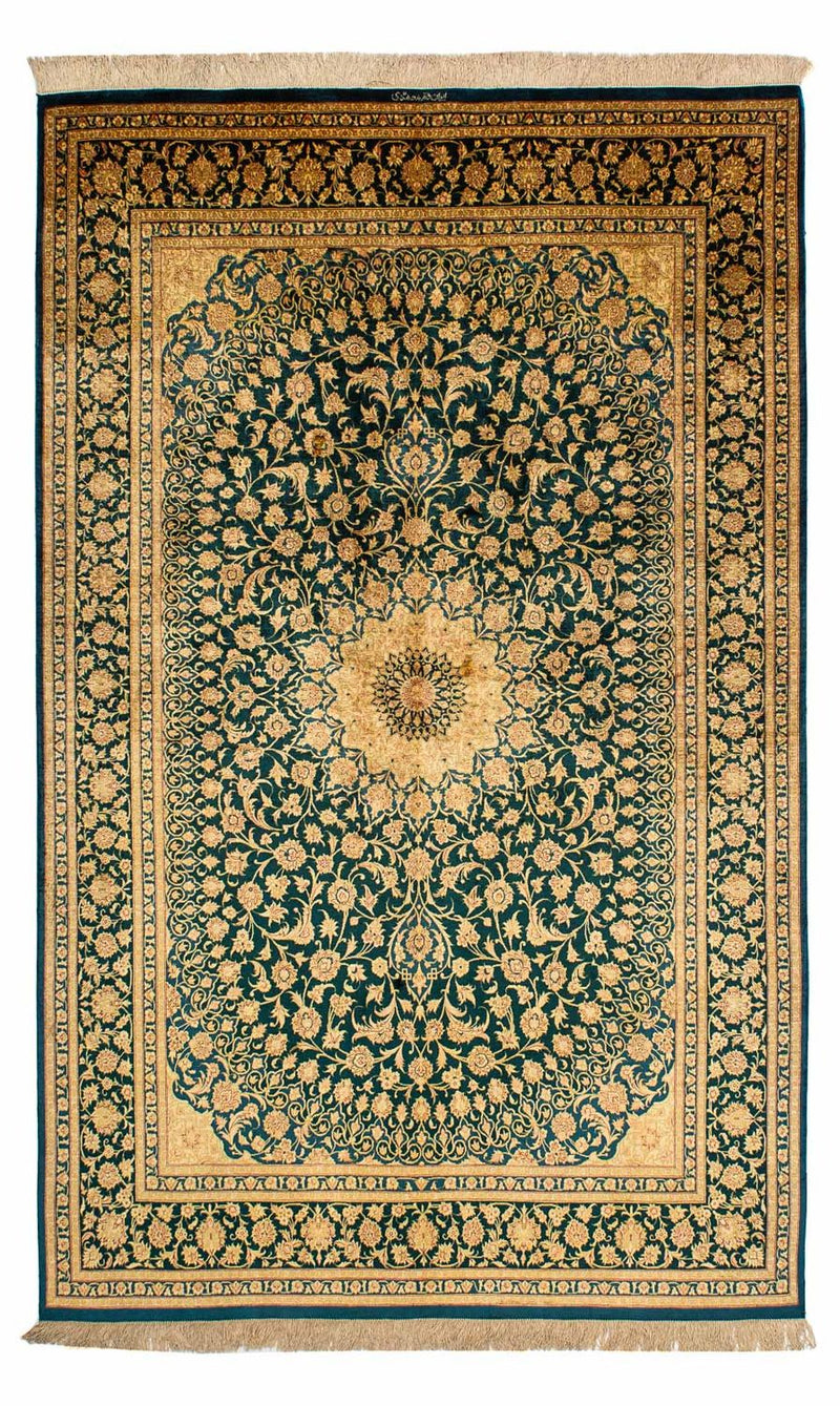 Seidenteppich - Ghom Seide - Premium 216 x 132 cm Teppichbrücke