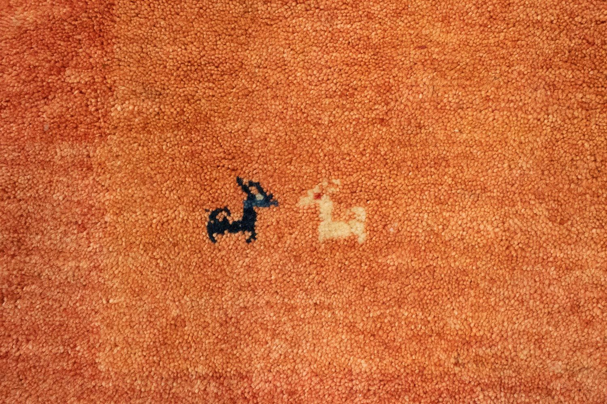 Gabbeh Teppich - Perser 294 x 101 cm - rost