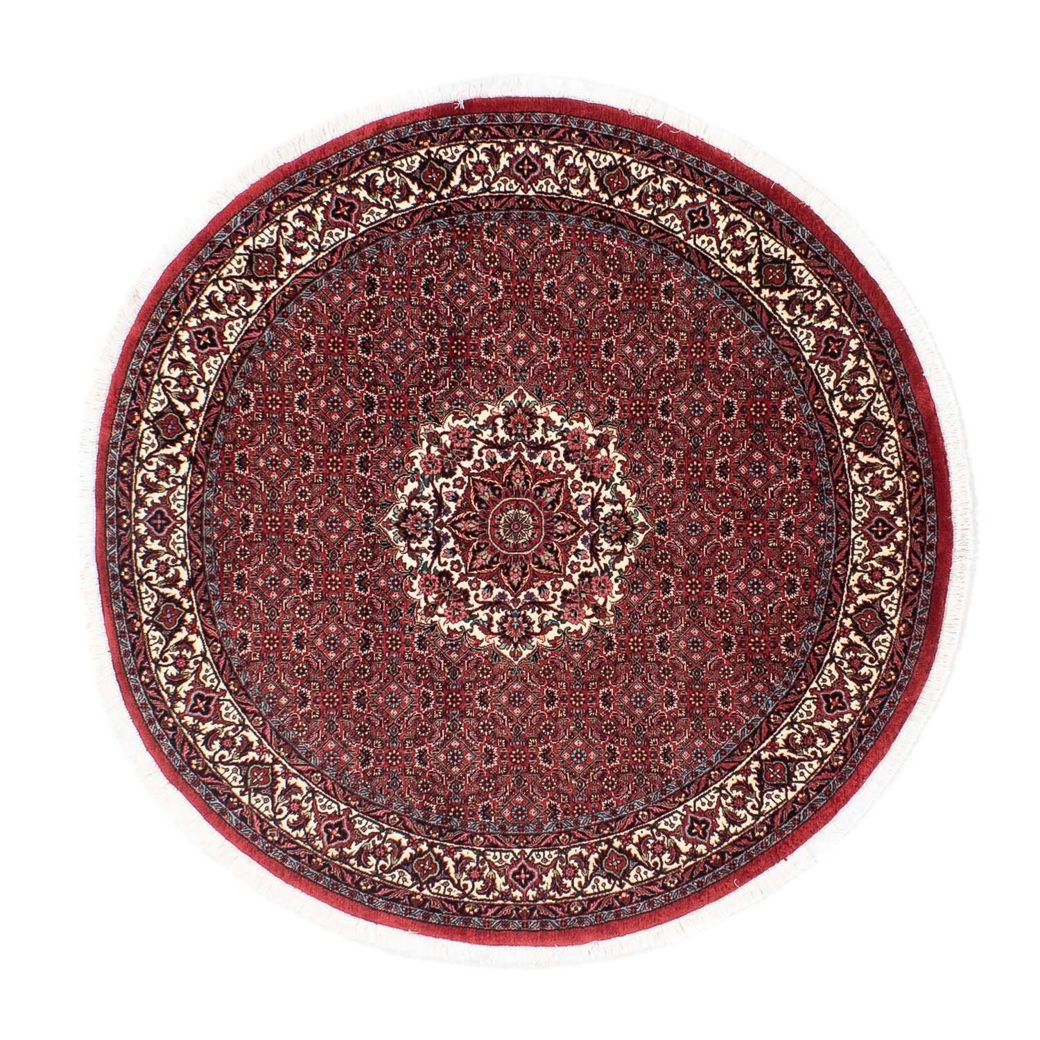 Perserteppich - Bidjar 150 x 150 cm - dunkelrot