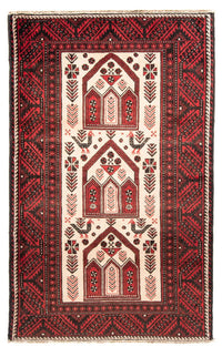 Belutsch Teppich 199 x 115 cm - rot