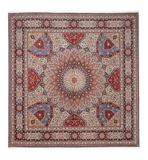 Perserteppich - Täbriz - Royal 300 x 298 cm Quadratischer Teppich