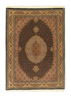 Täbriz - 50 Raj Teppich 103x142cm - Perserteppich - Rechteckig / Dunkelblau / 103 x 142 cm Rechteckig