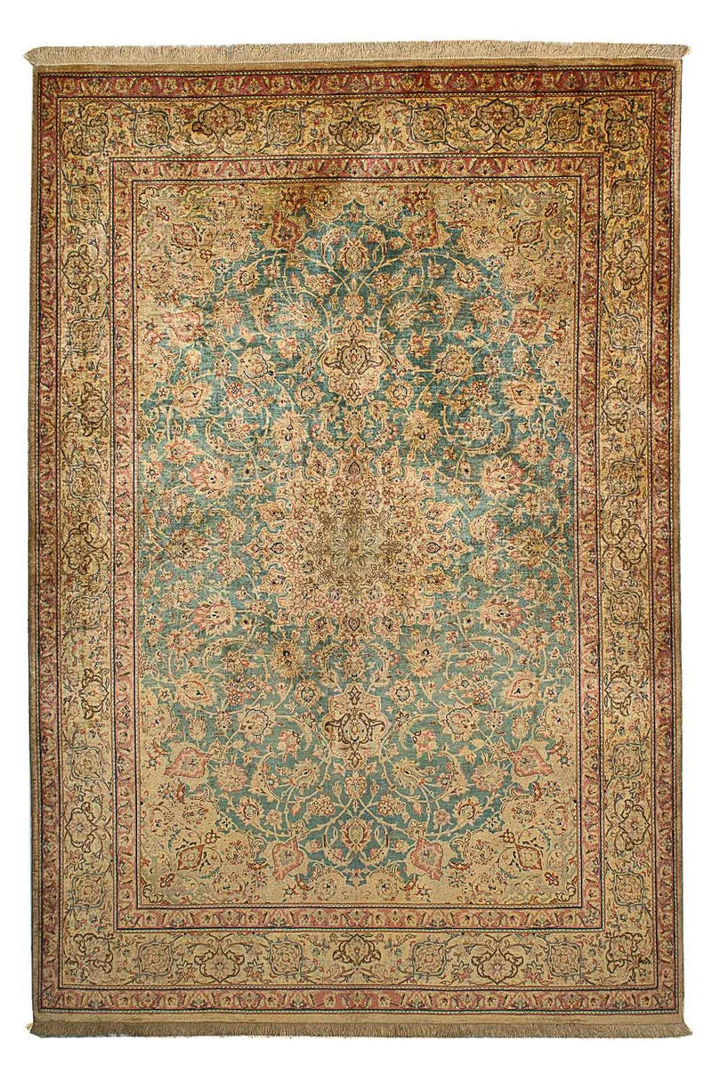 Seidenteppich - Ghom Seide - Premium 216 x 132 cm Teppichbrücke