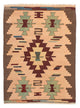 Kelim Teppich - Oriental 158 x 120 cm - hellbraun