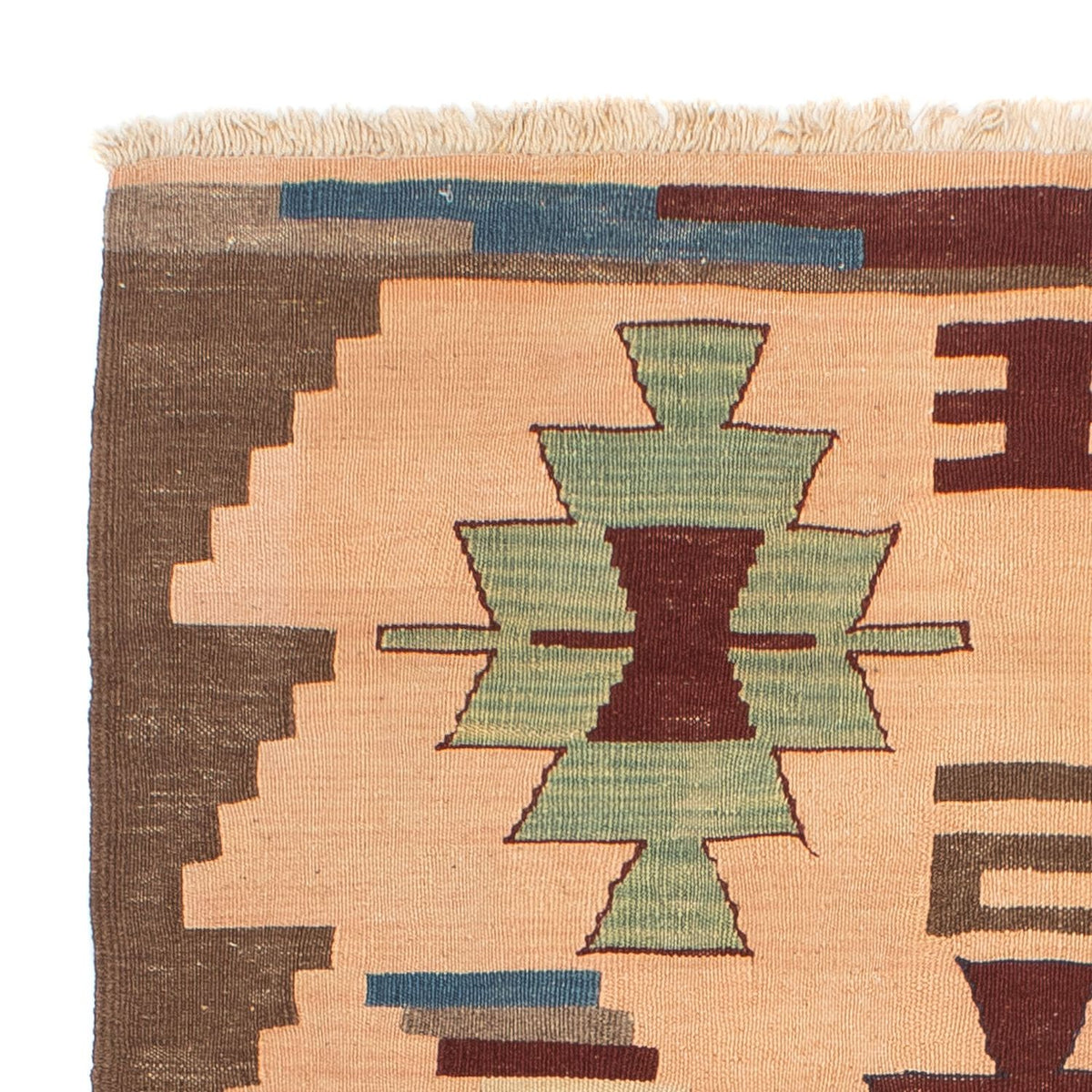 Kelim Teppich - Oriental 158 x 120 cm - hellbraun