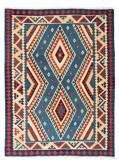 Kelim Teppich - Oriental 152 x 193 cm - blau