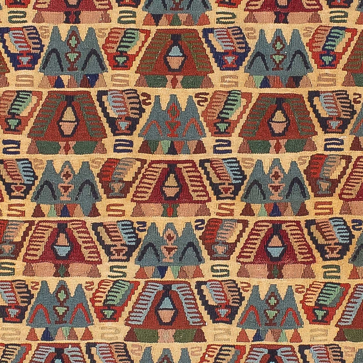 Kelim Teppich - Oriental 158 x 108 cm - hellbraun