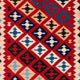 Kelim Teppich - Oriental 202 x 153 cm - rot