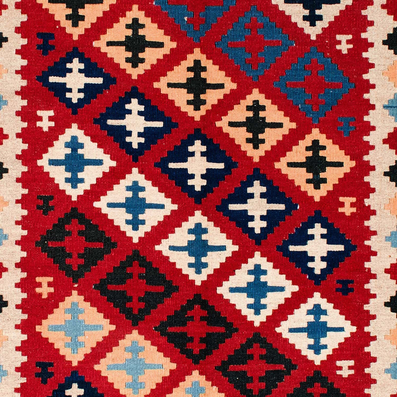 Kelim Teppich - Oriental 202 x 153 cm - rot