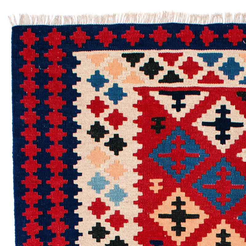 Kelim Teppich - Oriental 202 x 153 cm - rot