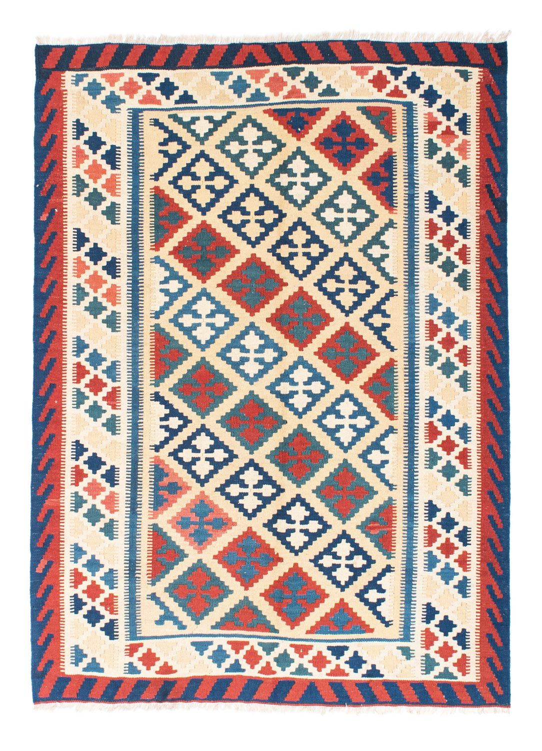 Kelim Teppich - Oriental 195 x 152 cm - beige