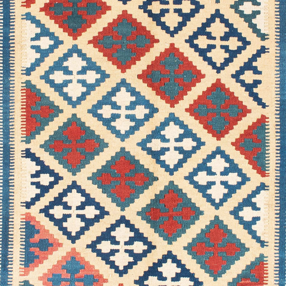 Kelim Teppich - Oriental 195 x 152 cm - beige