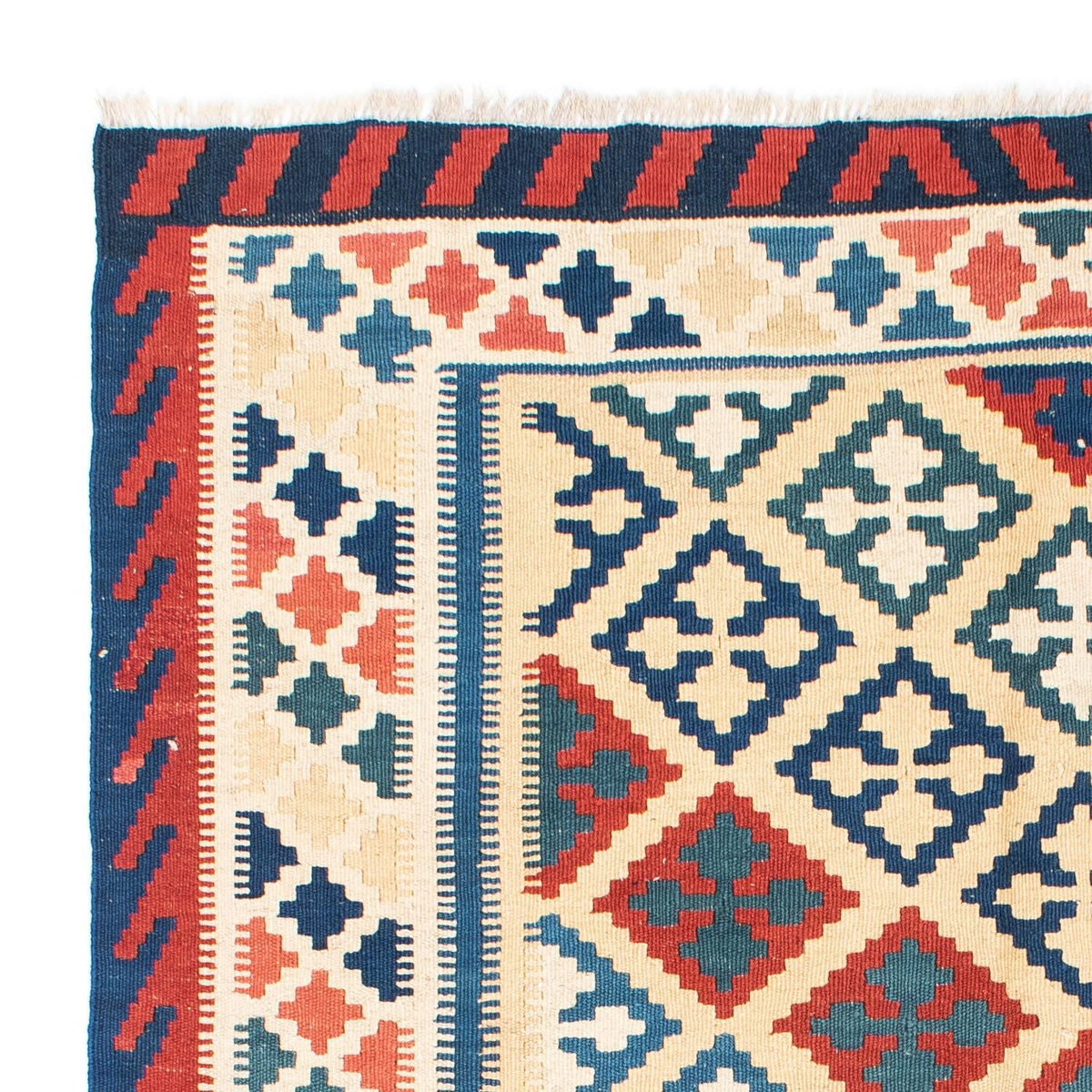 Kelim Teppich - Oriental 195 x 152 cm - beige