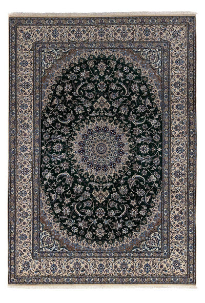 Perserteppich - Ghom 241 x 352 cm - schwarz