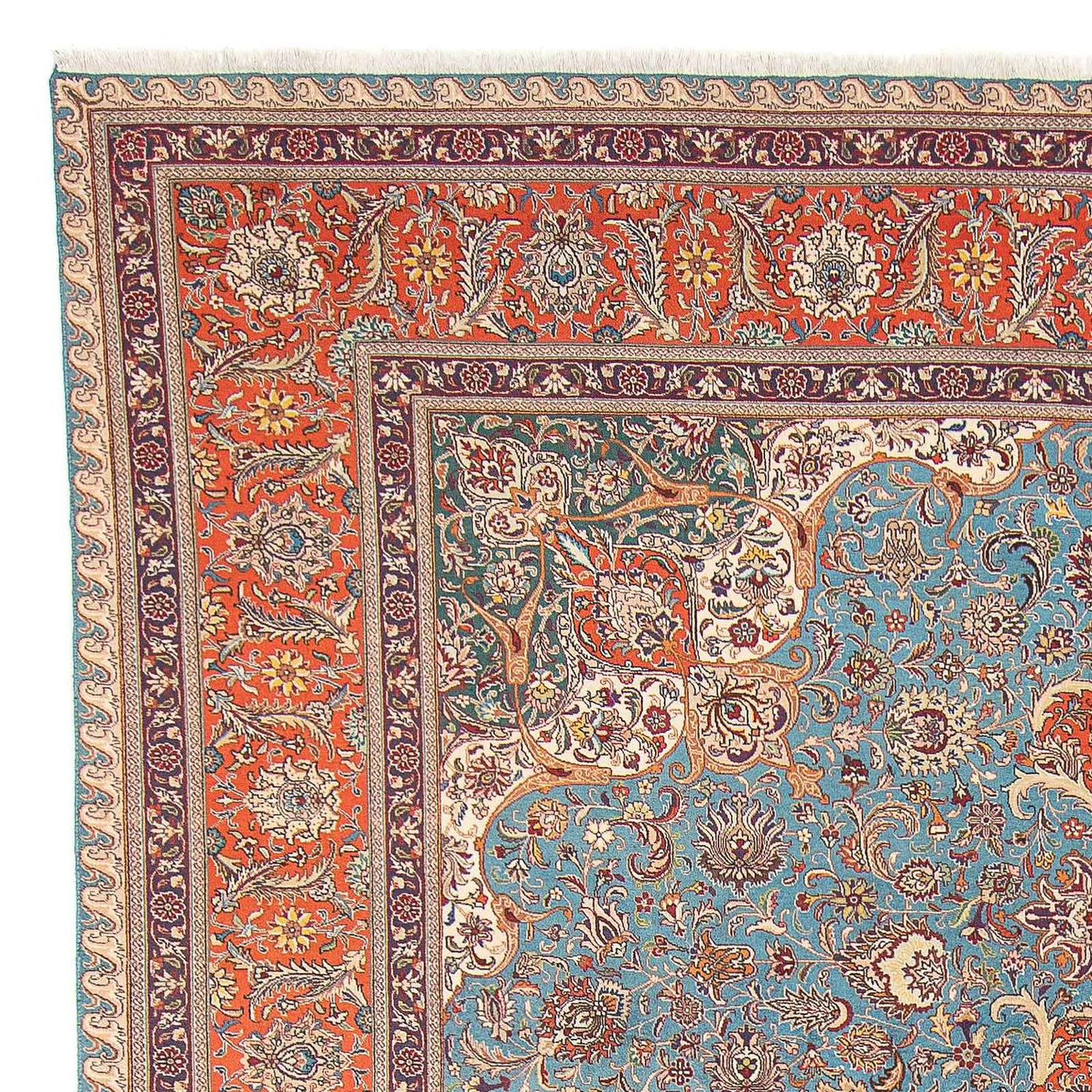 Perserteppich - Täbriz - Royal 395 x 304 cm - hellblau