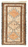 Kelim Seide Teppich 62x103cm - Rechteckig / Beige / 62 x 103 cm Rechteckig