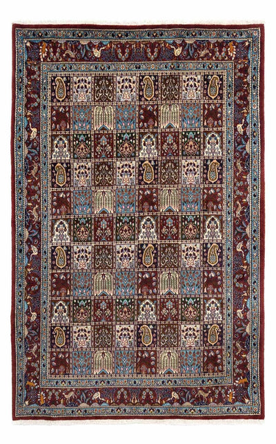 Moud Teppich 165x242cm - Perserteppich - dunkelrot