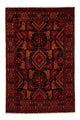 Belutsch Teppich 203 x 130 cm - rot