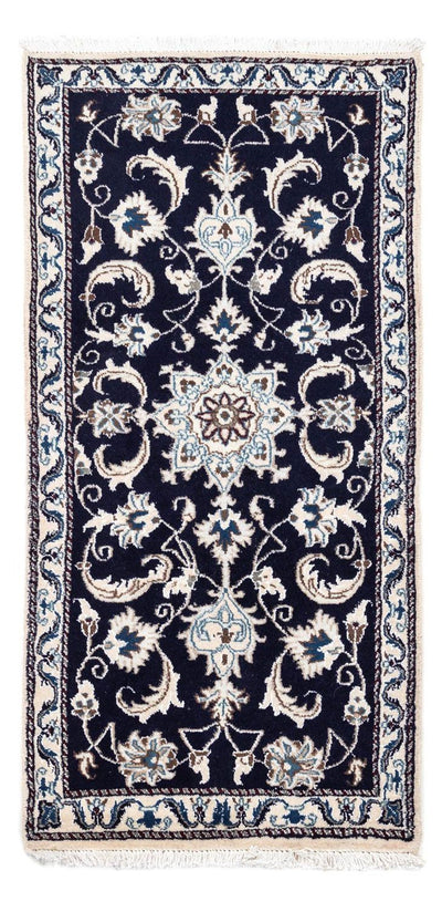 Perserteppich - Nain 68 x 136 cm - dunkelblau