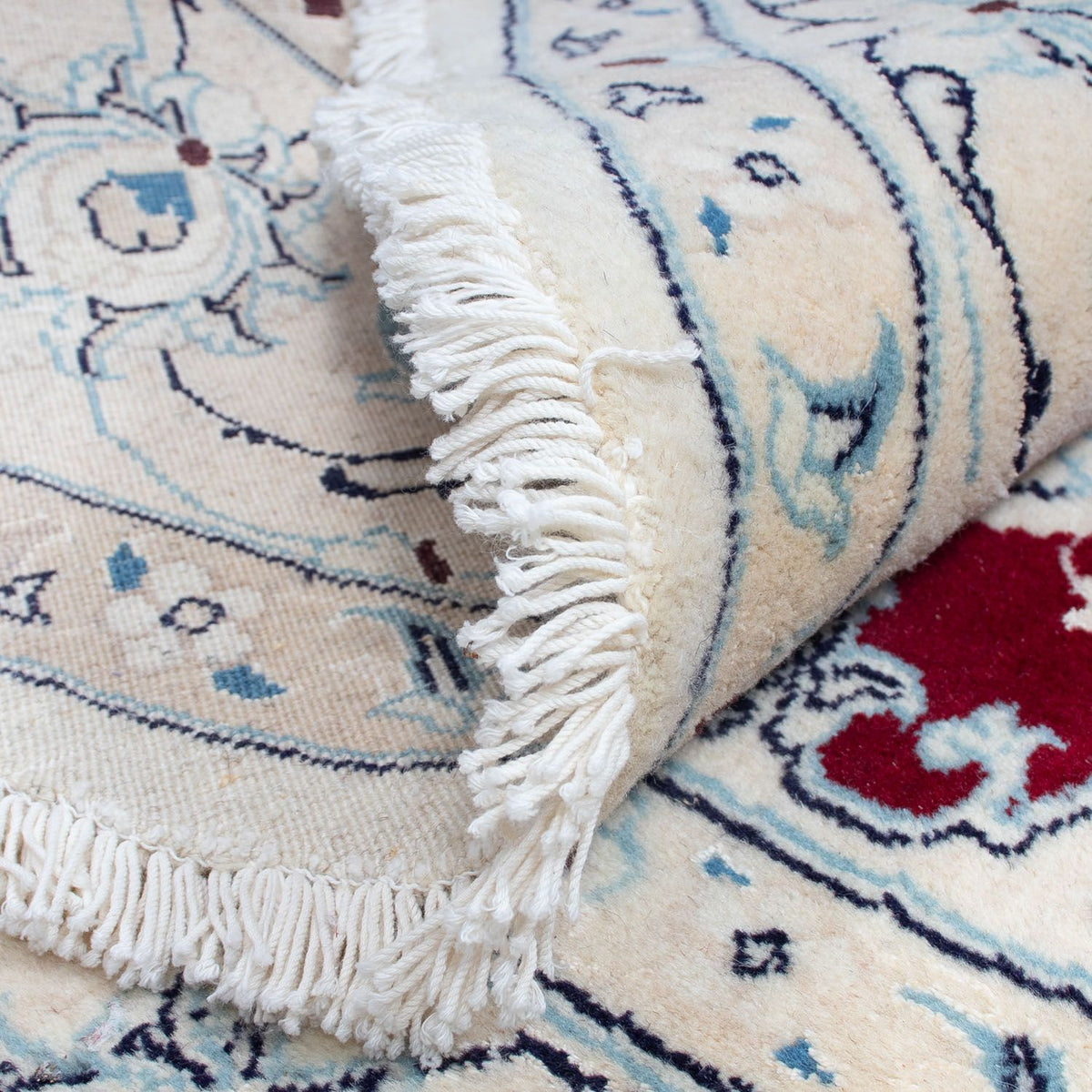 Perserteppich - Nain 245 x 245 cm - dunkelrot