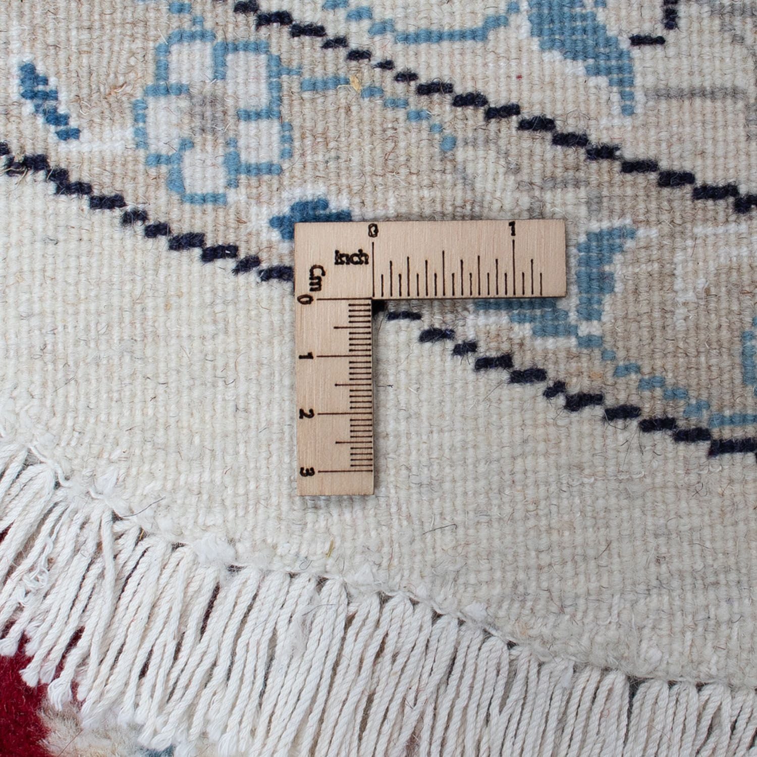 Perserteppich - Nain 300 x 300 cm - dunkelrot