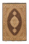 Täbriz Teppich 100x158cm - Perserteppich - Rechteckig / Schwarz / 100 x 158 cm Rechteckig