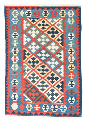 Kelim Teppich - Oriental 175 x 124 cm - blau
