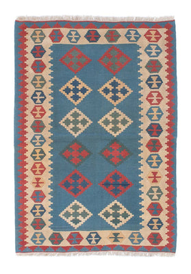 Kelim Teppich - Oriental 170 x 117 cm - blau