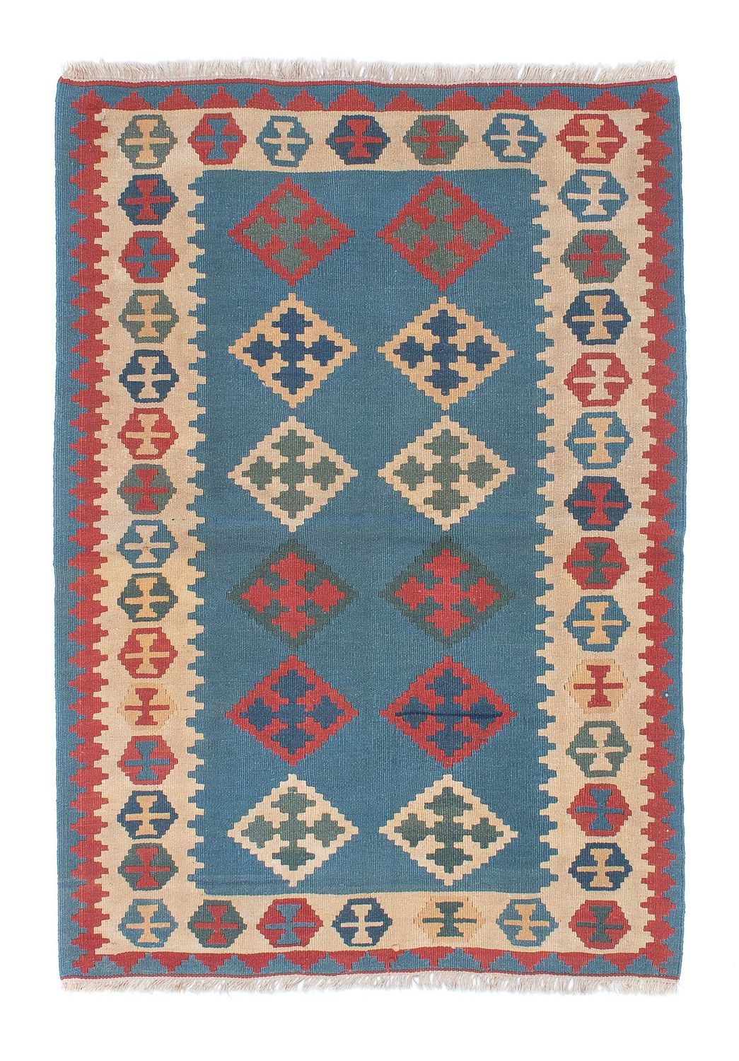Kelim Teppich - Oriental 170 x 117 cm - blau