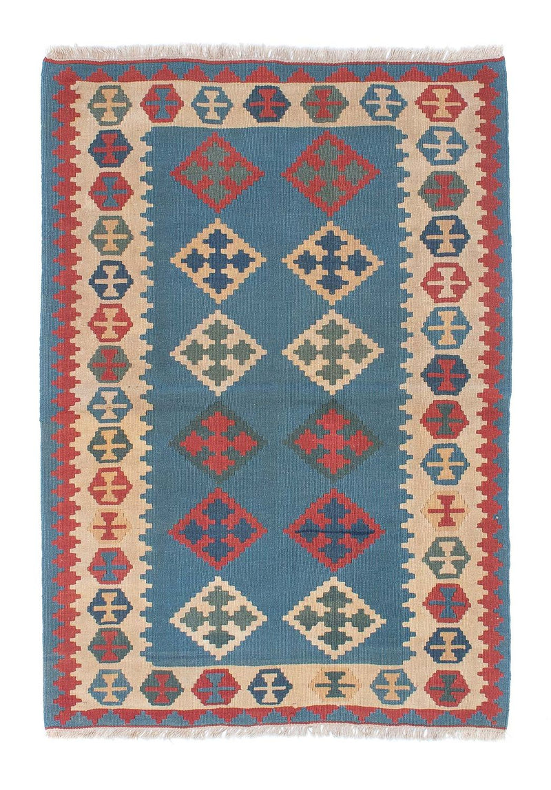 Kelim Teppich - Oriental 170 x 117 cm - blau