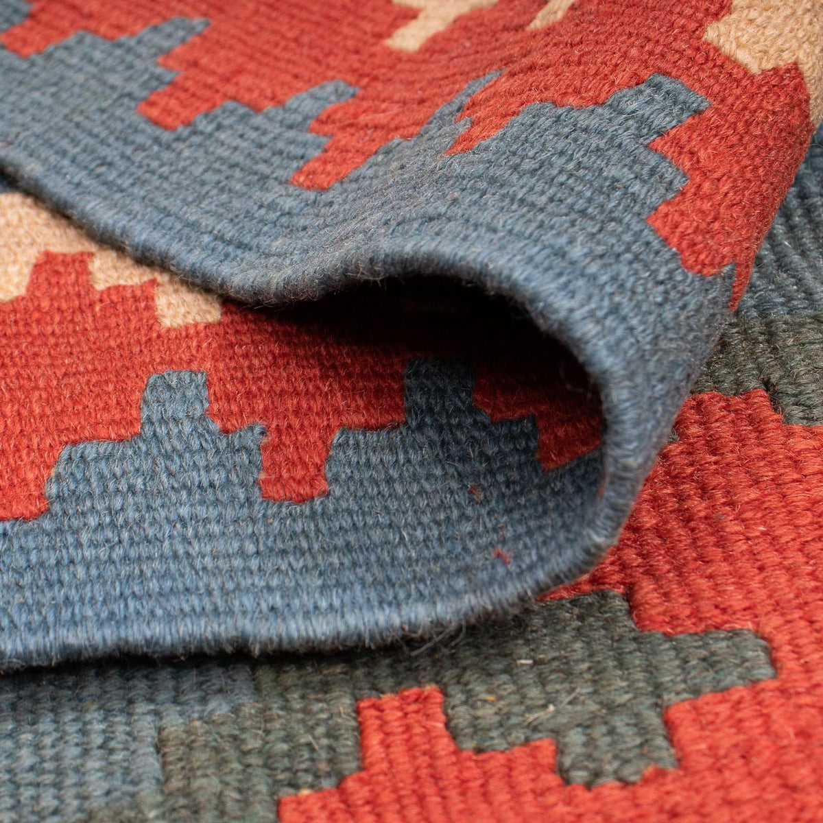 Kelim Teppich - Oriental 170 x 117 cm - blau