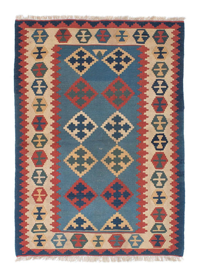 Kelim Teppich - Oriental 118 x 171 cm - blau