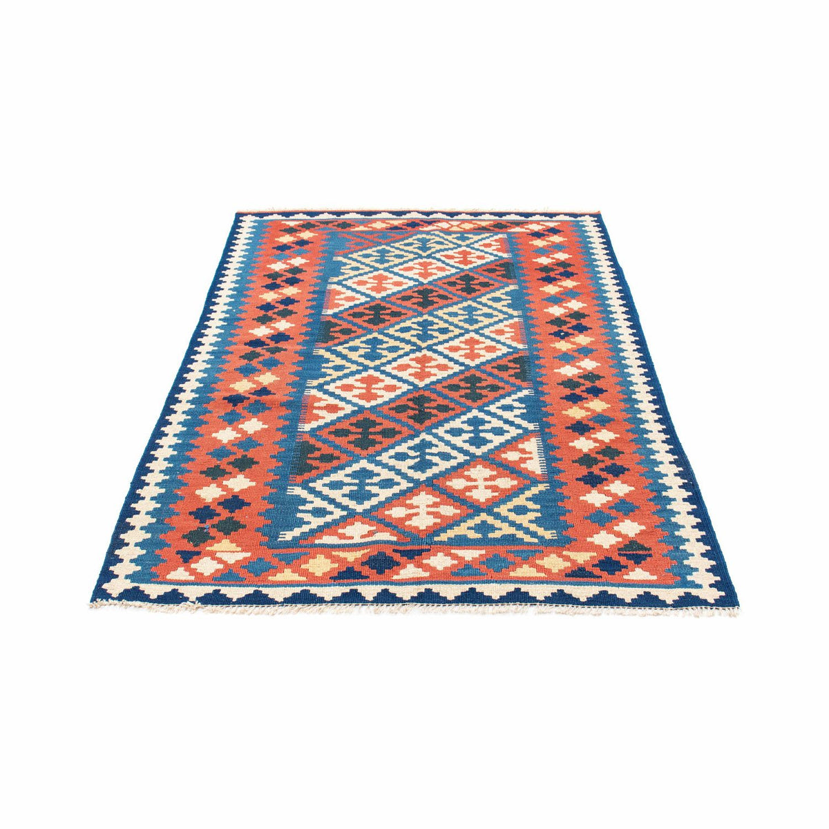 Kelim Teppich - Oriental 170 x 115 cm - blau