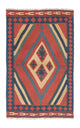 Kelim Teppich - Oriental 150 x 97 cm - dunkelrot