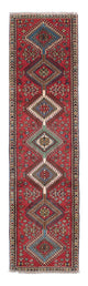 Perserteppich - Nomadic 281 x 75 cm - rot