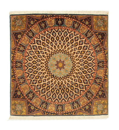 Täbriz - 50 Raj Teppich 100x100cm - Perserteppich