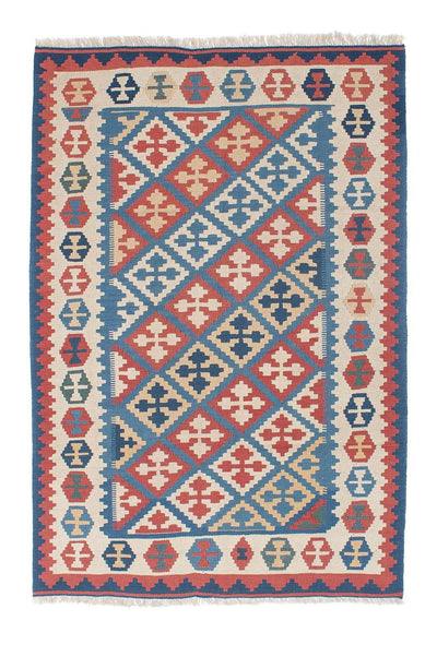 Kelim Teppich - Oriental 118 x 180 cm - blau