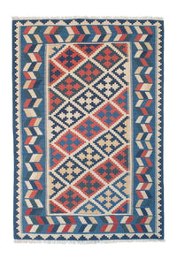 Kelim Teppich - Oriental 178 x 120 cm - blau