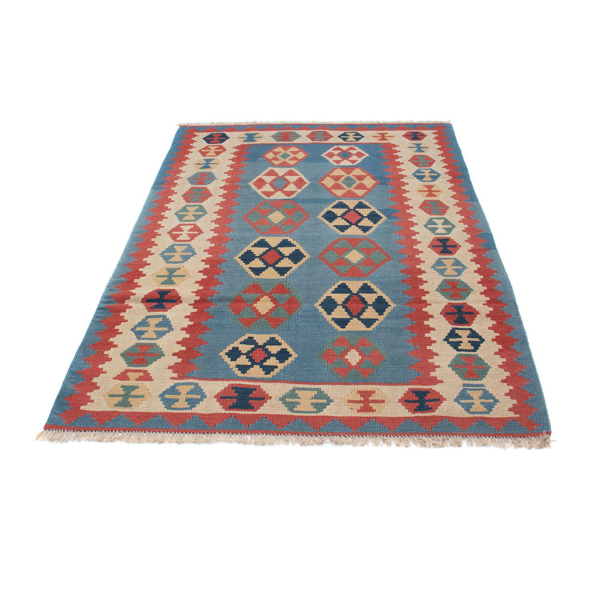 Kelim Teppich - Oriental 179 x 108 cm - blau