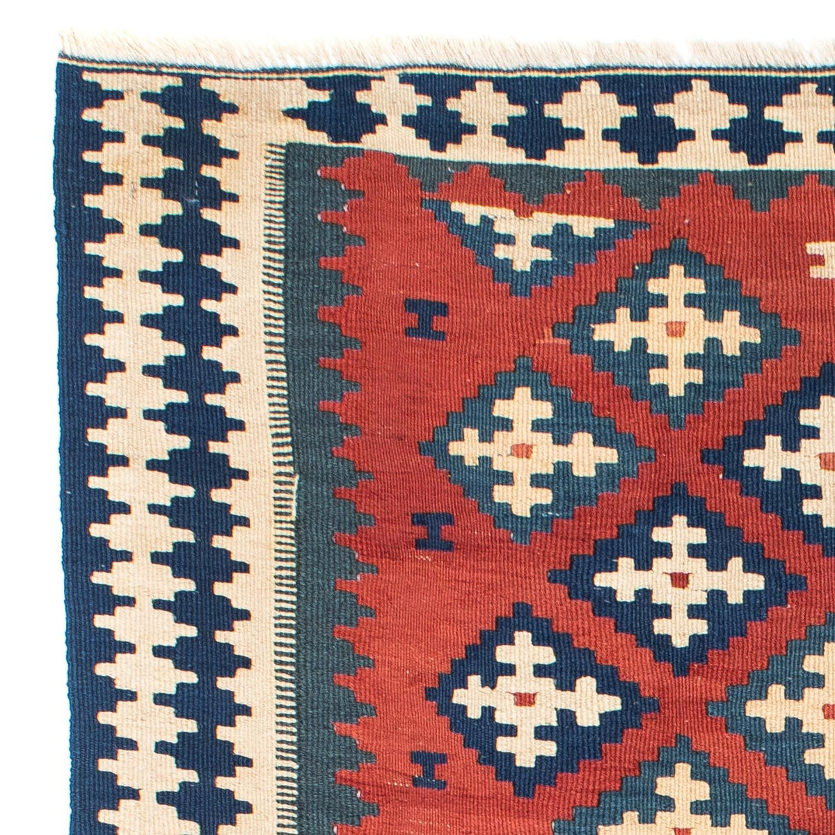 Kelim Teppich - Oriental 150 x 106 cm - dunkelrot