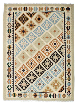 Kelim Teppich - Oriental 195 x 158 cm - beige