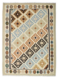 Kelim Teppich - Oriental 195 x 158 cm - beige