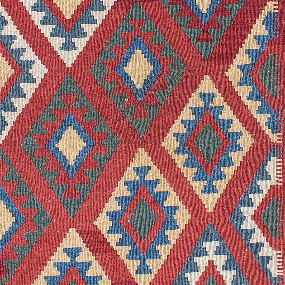 Kelim Teppich - Oriental 186 x 125 cm - dunkelrot