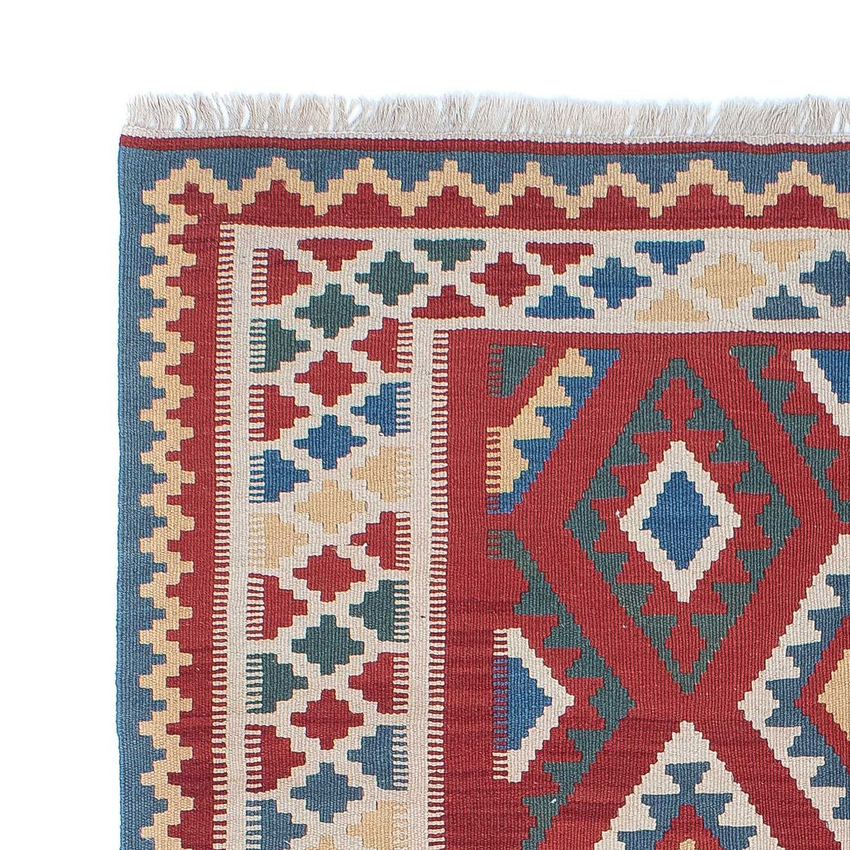 Kelim Teppich - Oriental 186 x 125 cm - dunkelrot