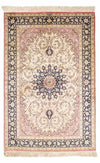 Ghom Teppich 98x151cm - Perserteppich - Rechteckig / Beige / 98 x 151 cm Rechteckig