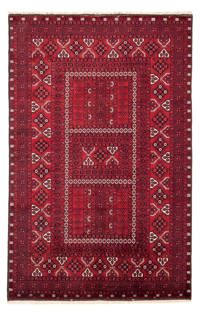 Turkaman Teppich 159x246cm - Orientteppich - dunkelrot